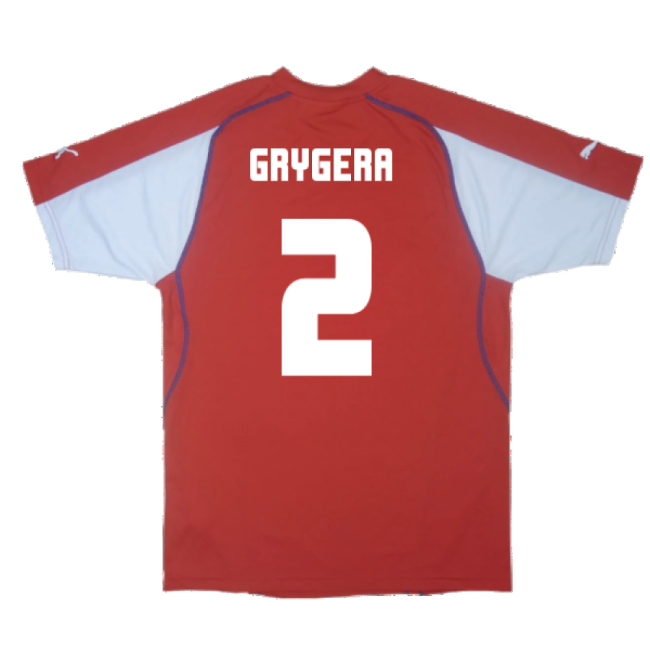 Czech Republic 2003-04 Home Shirt ((Excellent) XL) (Grygera 2)-Football Shirts Shop