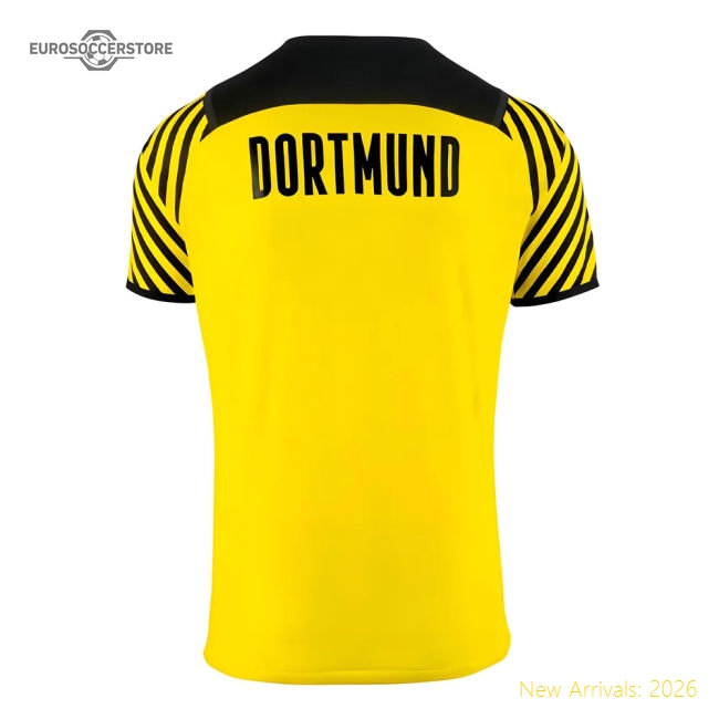 2021-2022 Borussia Dortmund Home Shirt (Kids) (HAALAND 9)-Football Shirts Shop