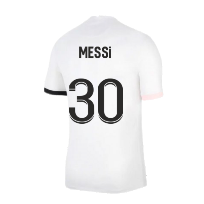 PSG 2021-2022 Away Shirt (Kids) (MESSI 30)-Football Shirts Shop