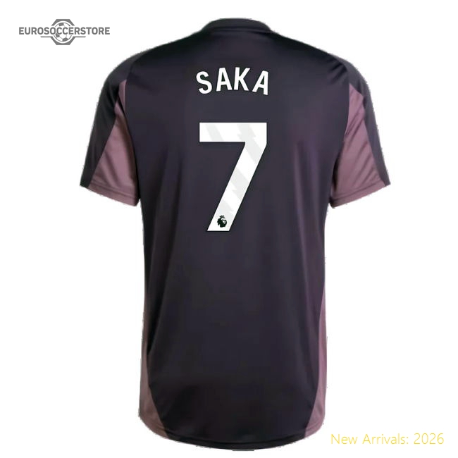 2024-2025 Arsenal Training Jersey (Aurora Black) (Saka 7)-Football Shirts Shop