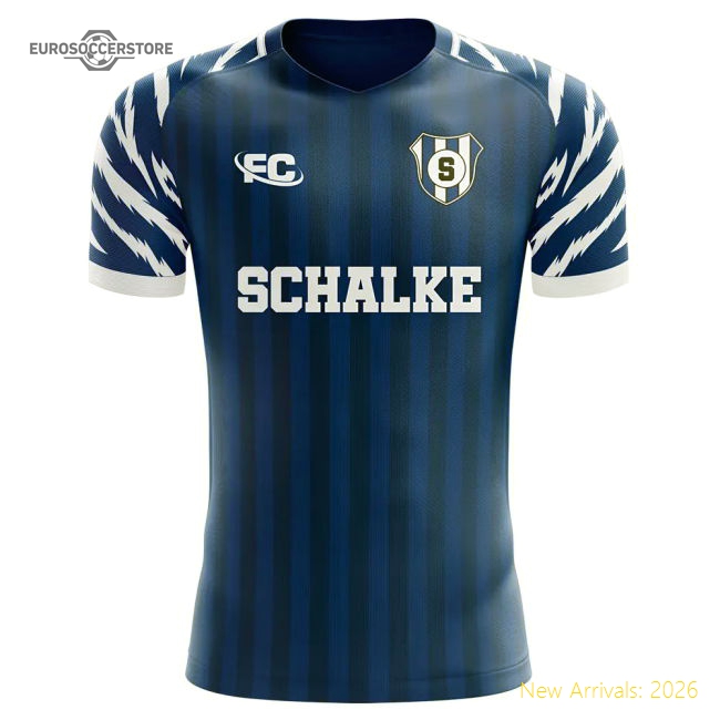 Schalke 2022-2023 Home Concept Football Kit-Football Shirts Shop