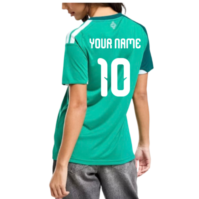 2026-2027 Northern Ireland Home Shirt - Womens (Your Name)-Football Shirts Shop