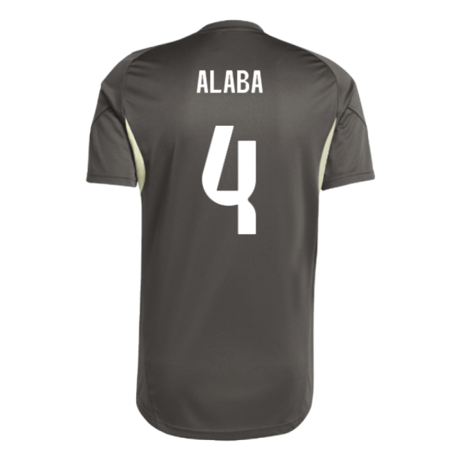 2025-2026 Real Madrid Training Jersey (Utility Grey) (Alaba 4)-Football Shirts Shop