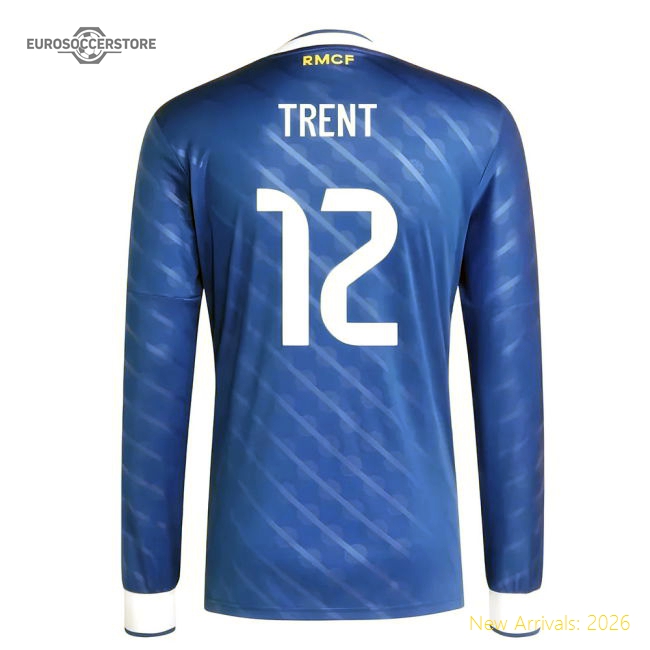 2025-2026 Real Madrid Long Sleeve Third Shirt (Trent 12)-Football Shirts Shop