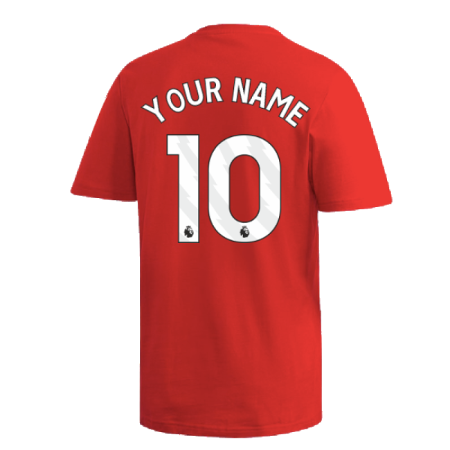 2024-2025 Arsenal DNA Graphic Tee (Red) (Your Name)-Football Shirts Shop