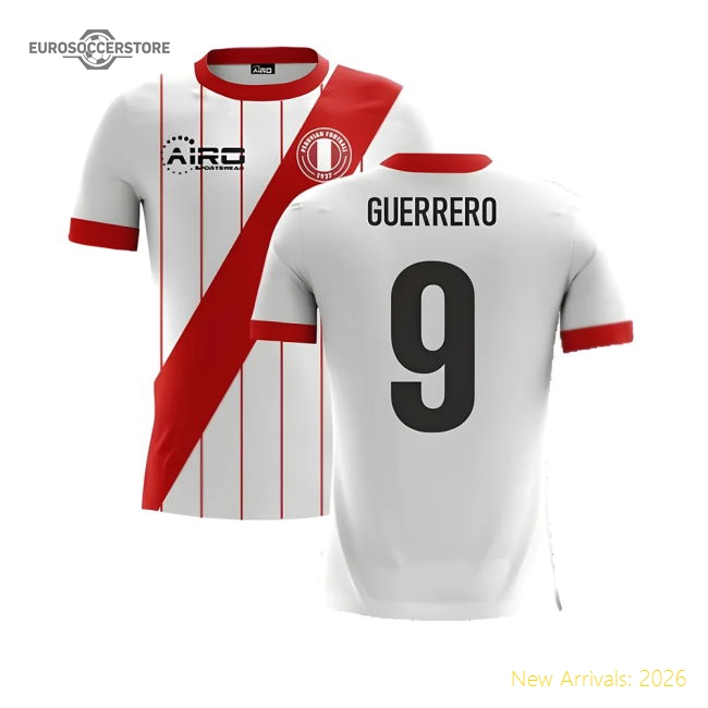 2025-2026 Peru Airo Concept Home Shirt (Guerrero 9)-Football Shirts Shop