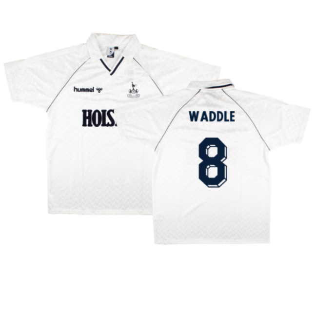 Tottenham 1989 Retro Hummel Home Shirt (Waddle 8)-Football Shirts Shop