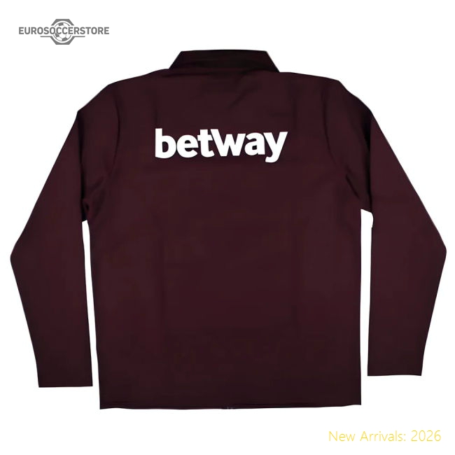 2024-2025 West Ham Presentation Jacket (Wine)-Football Shirts Shop