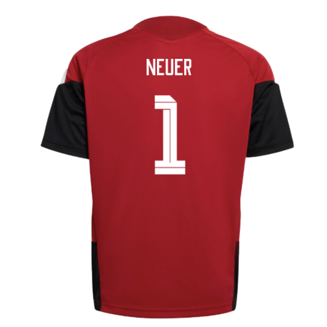 2026-2027 Germany Training Jersey (Red) - Kids (Neuer 1)-Football Shirts Shop