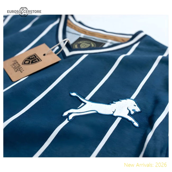 Millwall The Leaping Lion Home Retro Football Shirt-Football Shirts Shop