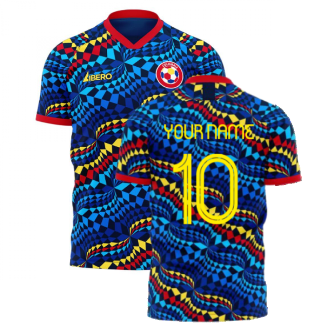 Colombia 2025-2026 Fourth Concept Football Kit (Libero) (Your Name)-Football Shirts Shop