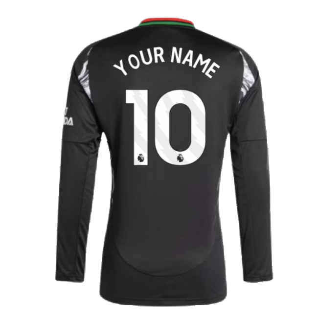 2024-2025 Arsenal Away Long Sleeve Shirt (Your Name)-Football Shirts Shop