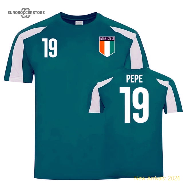 Ivory Coast Sports Training Jersey (Pepe 19)-Football Shirts Shop