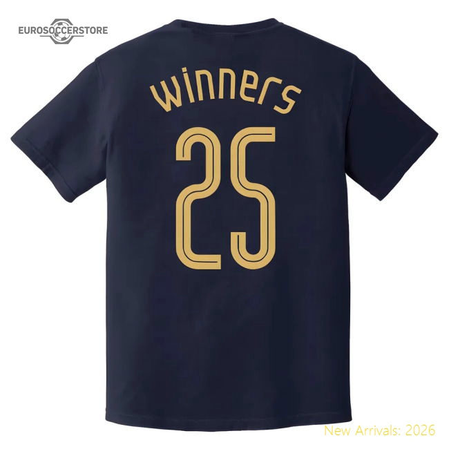 Tottenham Europa Champions T-Shirt (Navy)-Football Shirts Shop