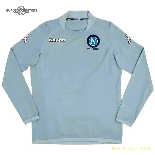 Napoli 2004-05 Long Sleeve Home Shirt (M) (Excellent)-Football Shirts Shop