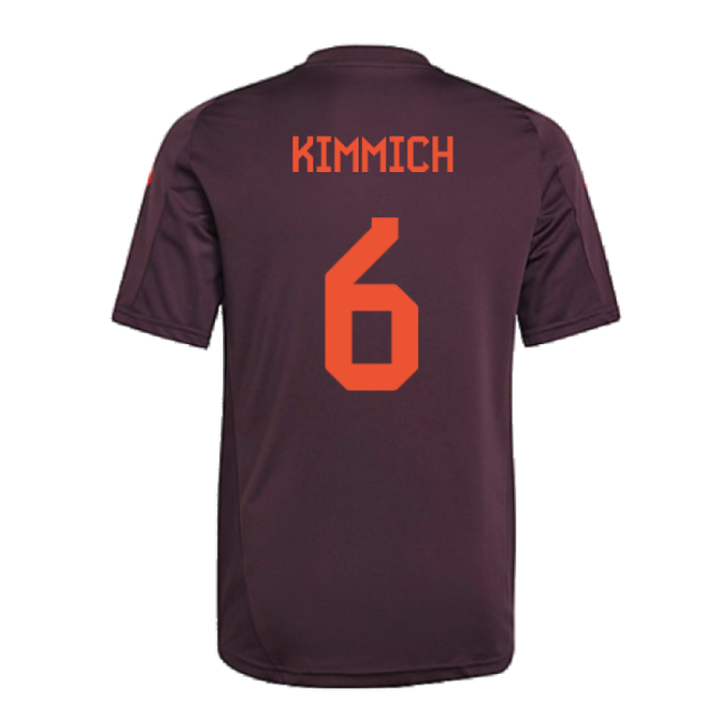 2024-2025 Bayern Munich Training Shirt (Shadow Maroon) - Kids (Kimmich 6)-Football Shirts Shop