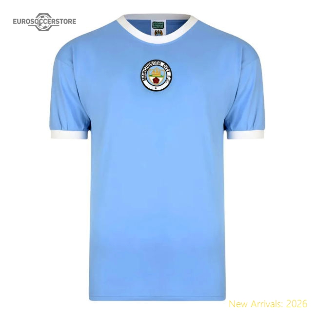 Manchester City 1972 Retro Football Shirt-Football Shirts Shop