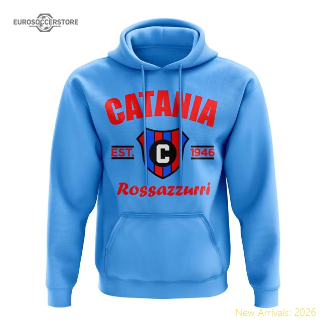 Catania Established Hoody (Sky)-Football Shirts Shop