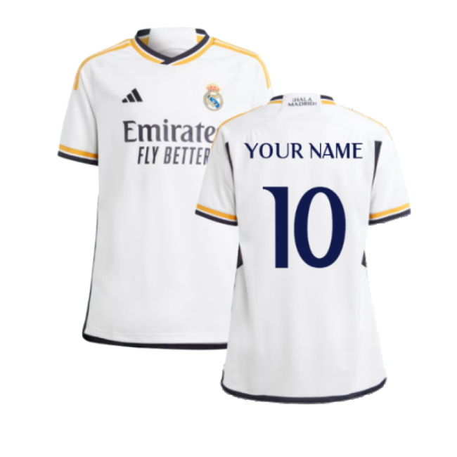 2023-2024 Real Madrid Home Shirt (Kids) (Your Name)-Football Shirts Shop
