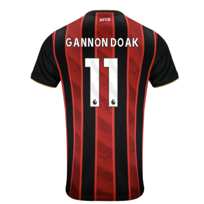 2025-2026 Bournemouth Home Shirt (Gannon Doak 11)-Football Shirts Shop