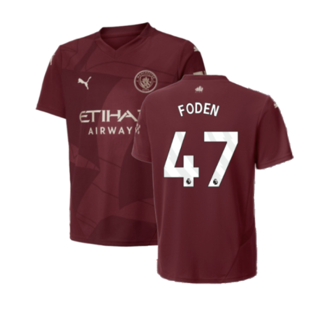 2024-2025 Man City Third Shirt (Kids) (Foden 47)-Football Shirts Shop