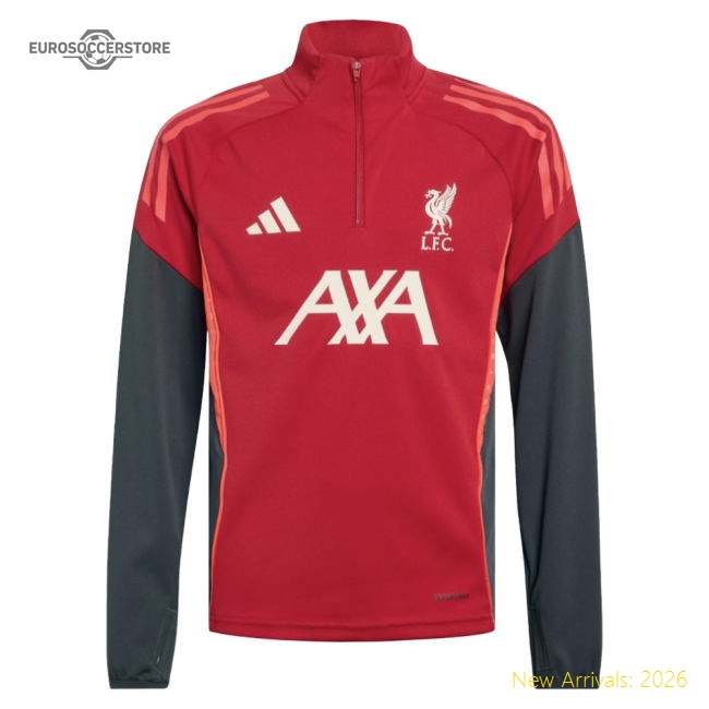 2025-2026 Liverpool Training Top (Strawberry Red) - Kids-Football Shirts Shop