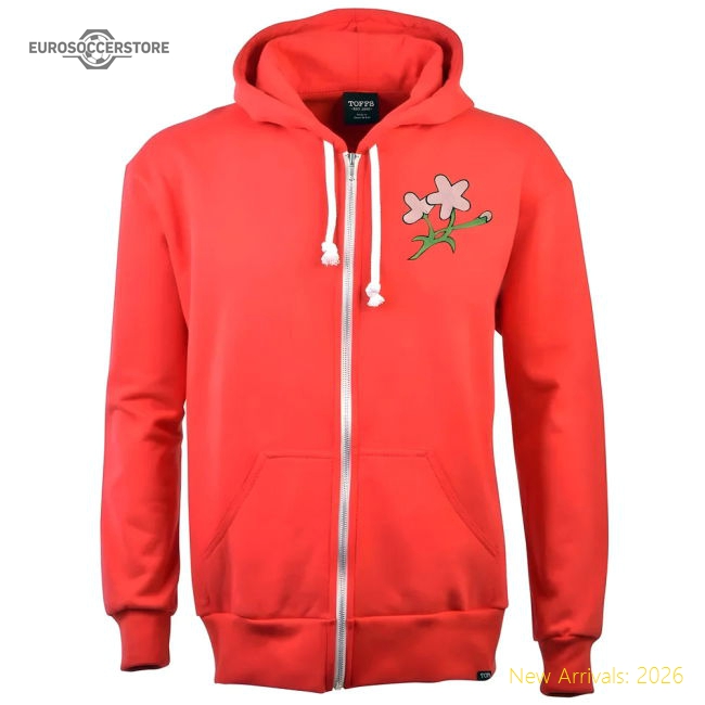 Japan 1932 Vintage Rugby Zipped Hoodie - Red-Football Shirts Shop