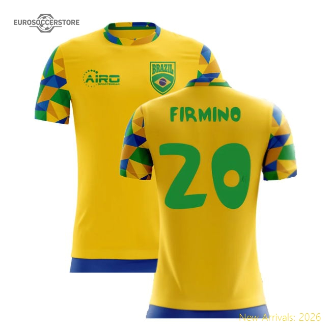 2025-2026 Brazil Home Concept Football Shirt (Firmino 20)-Football Shirts Shop