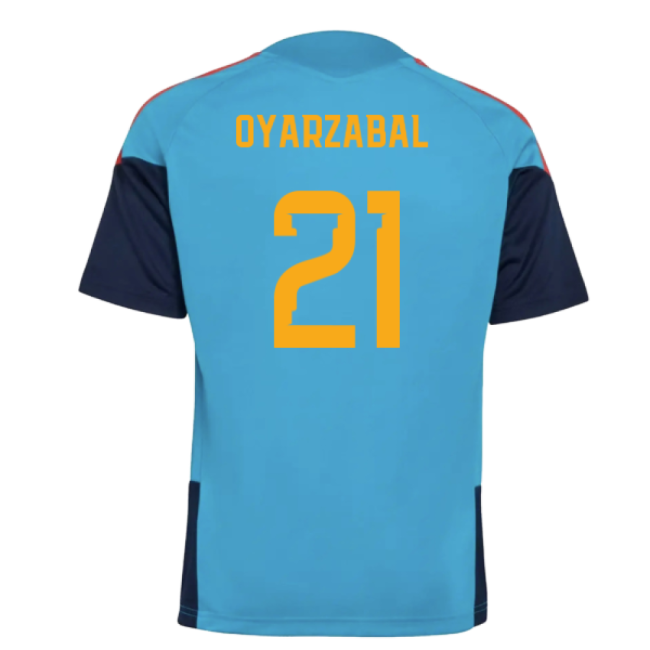 2025-2025 Spain Training Jersey (Bold Aqua) - Kids (Oyarzabal 21)-Football Shirts Shop