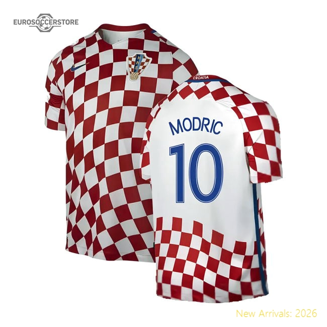 Croatia 2016-17 Home Shirt ((Very Good) XXL) (Modric 10)-Football Shirts Shop