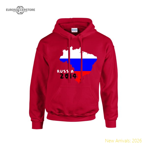 Russia 2014 Country Flag Hoody (red)-Football Shirts Shop