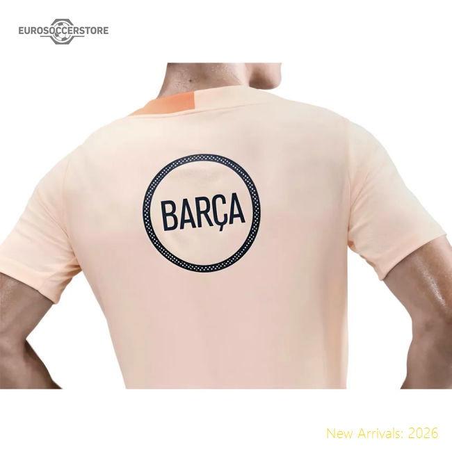 2025-2026 Barcelona Third T90 Strike Dri-Fit Shirt (Orange)-Football Shirts Shop