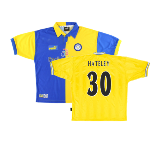 Leeds United 1997-99 Away Shirt (L) (Very Good) (Hateley 30)-Football Shirts Shop