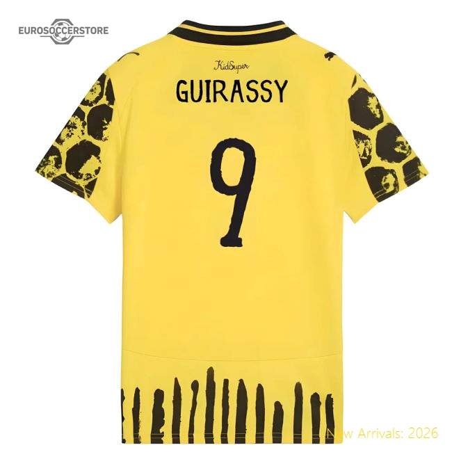 2025-2026 KIDSUPER x Borussia Dortmund CWC Shirt - Kids (Guirassy 9)-Football Shirts Shop