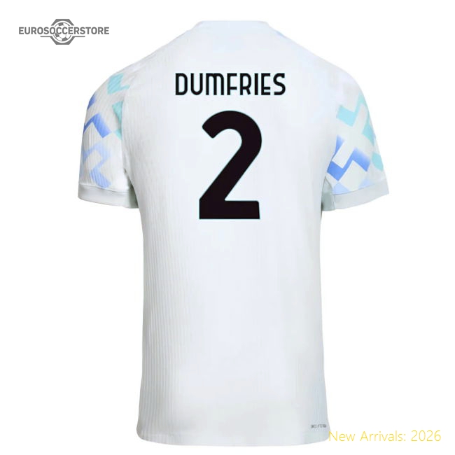 2025-2026 Inter Milan Authentic Away Shirt (Dumfries 2)-Football Shirts Shop