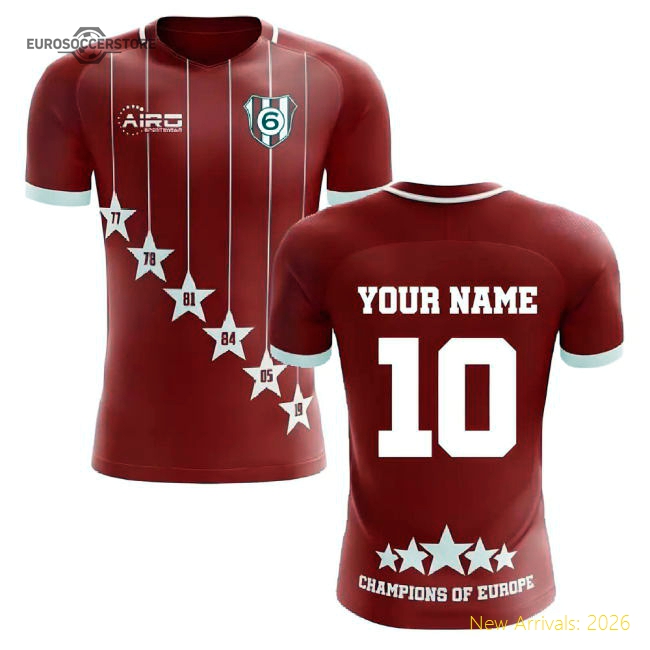 2025-2026 Liverpool 6 Time Champions Concept Football Shirt (Your Name)-Football Shirts Shop