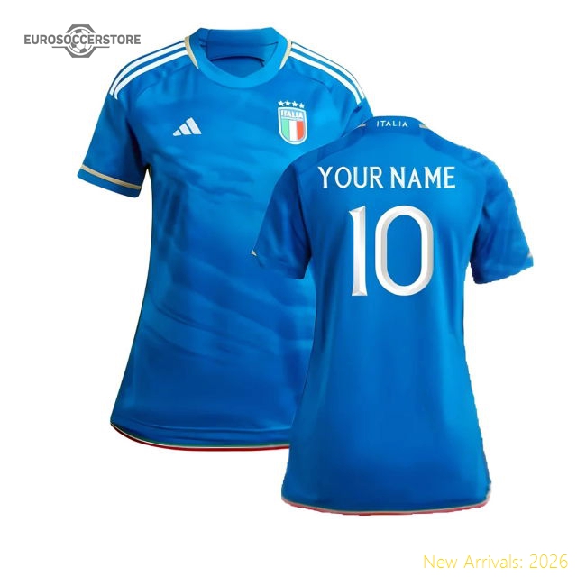 2023-2024 Italy Home Shirt (Ladies) (Your Name)-Football Shirts Shop
