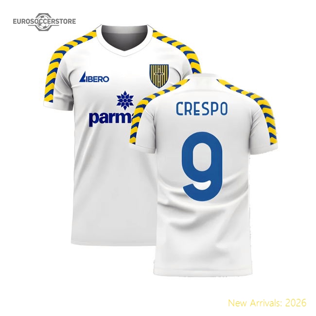 Parma 2025-2026 Home Concept Football Kit (Libero) (CRESPO 9)-Football Shirts Shop