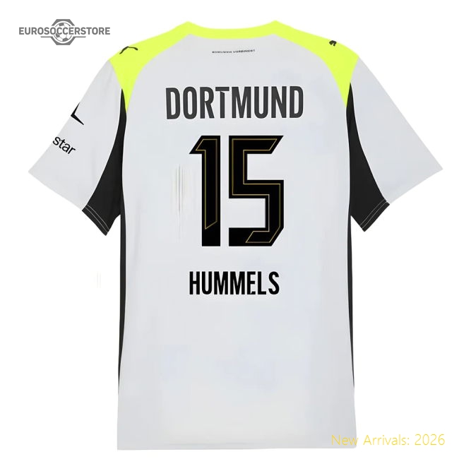 2025-2026 Borussia Dortmund Away Shirt (Hummels 15)-Football Shirts Shop
