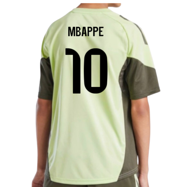 2025-2026 Real Madrid Training Jersey (Almost Lime) - Kids (Mbappe 10)-Football Shirts Shop