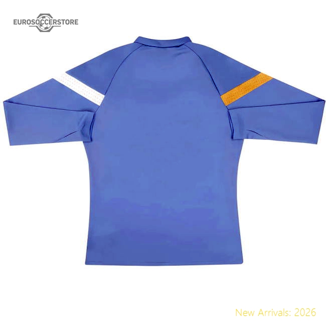 2022-2023 Uruguay Half Zip Training Top (Blue)-Football Shirts Shop