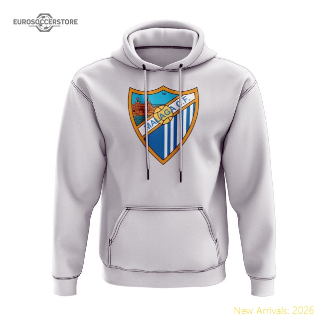 Malaga Hoody (White)-Football Shirts Shop