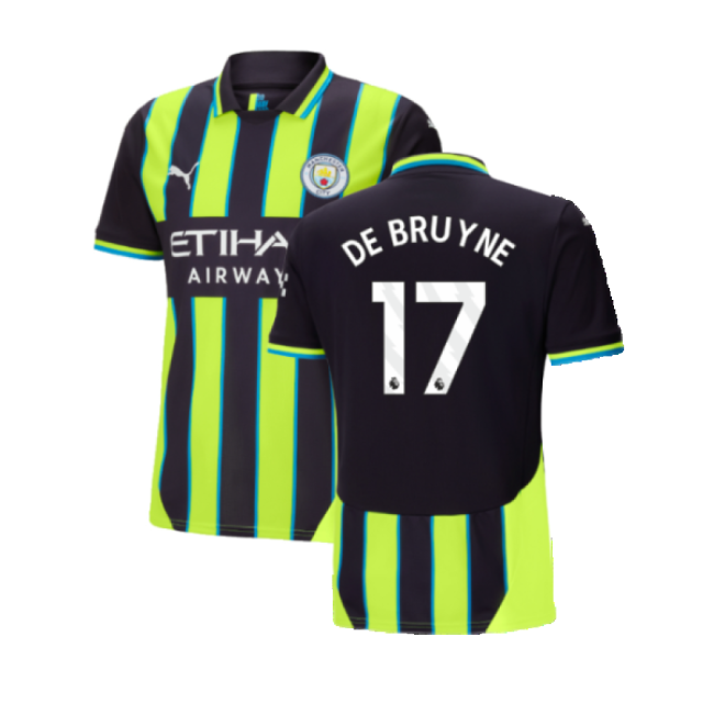 2024-2025 Man City Away Shirt (De Bruyne 17)-Football Shirts Shop