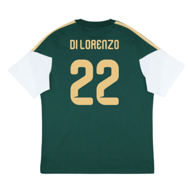 2026-2027 Italy Training Tee (Green) (Di Lorenzo 22)-Football Shirts Shop