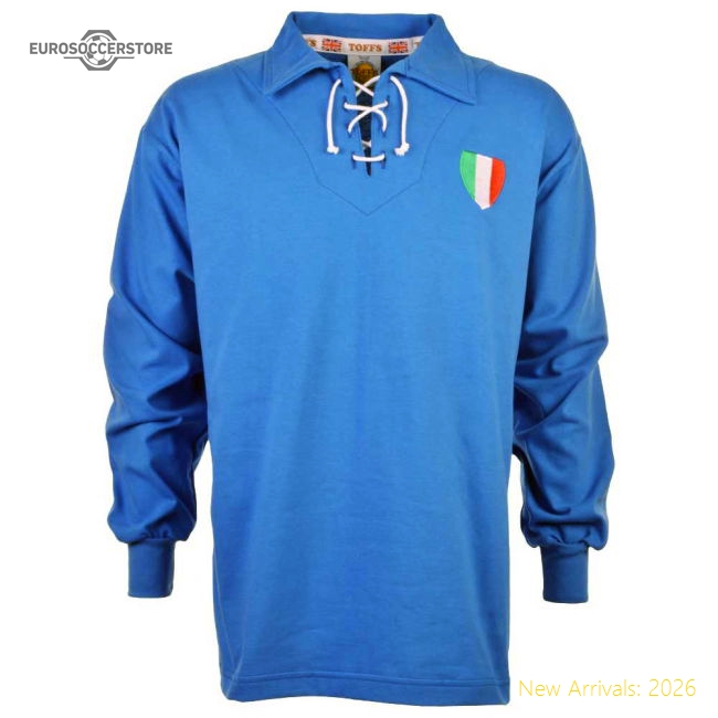 Italy 1940-1950s Retro Football Shirt-Football Shirts Shop