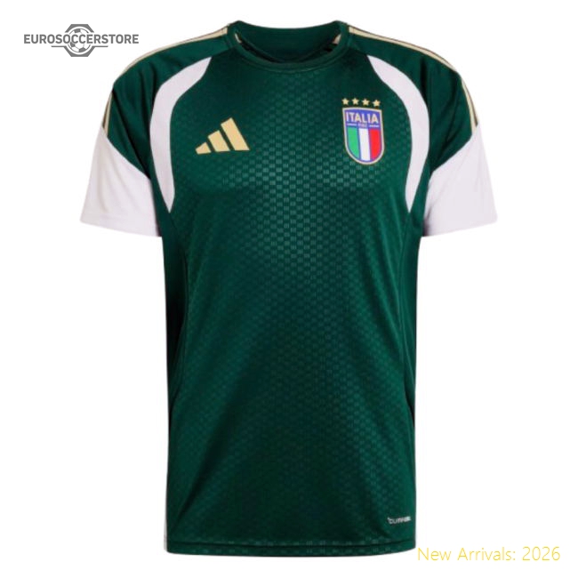 2026-2027 Italy Training Jersey (Green) (Barella 18)-Football Shirts Shop