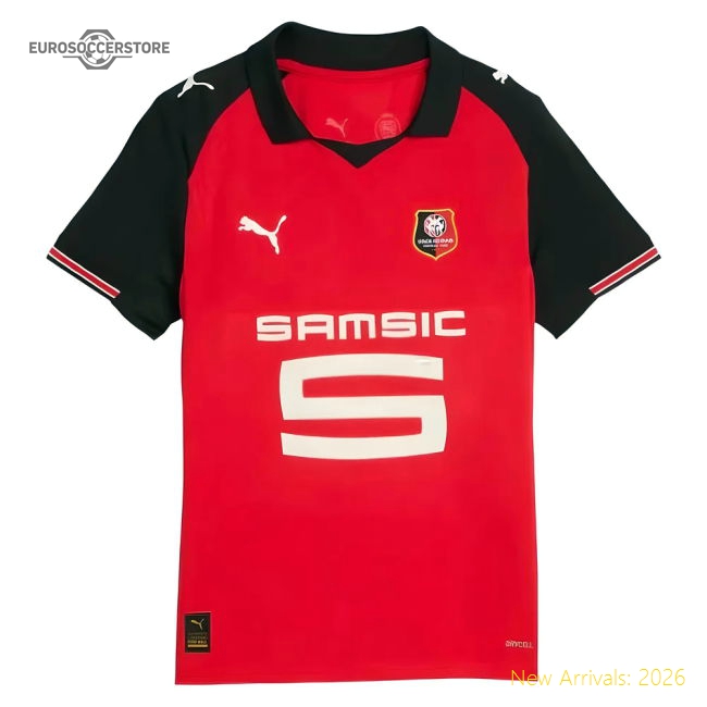 2025-2026 Stade Rennais Home Shirt (Kids) (Wooh 4)-Football Shirts Shop