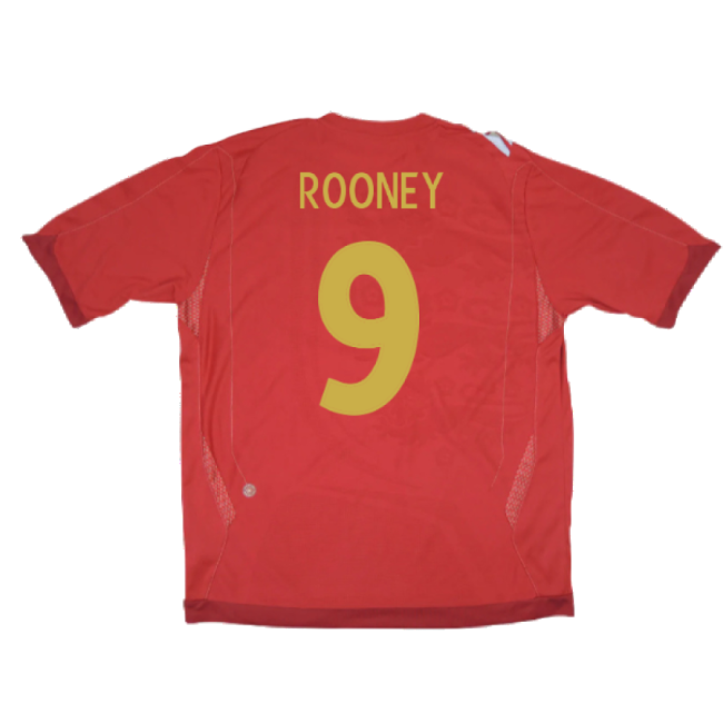 England 2006-08 Away Shirt (S) (Excellent) (ROONEY 9)-Football Shirts Shop