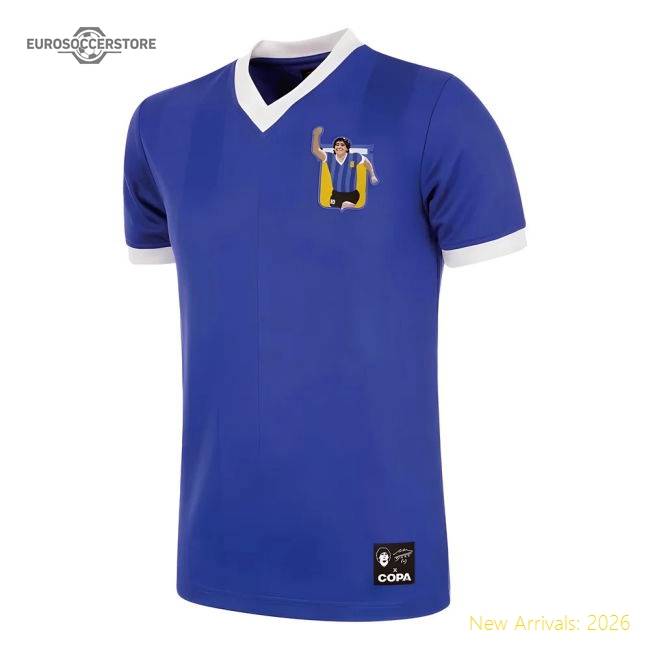 Maradona X COPA Argentina 1986 Away Retro Football Shirt-Football Shirts Shop