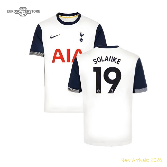 2024-2025 Tottenham Hotspur Home Shirt (Solanke 19)-Football Shirts Shop